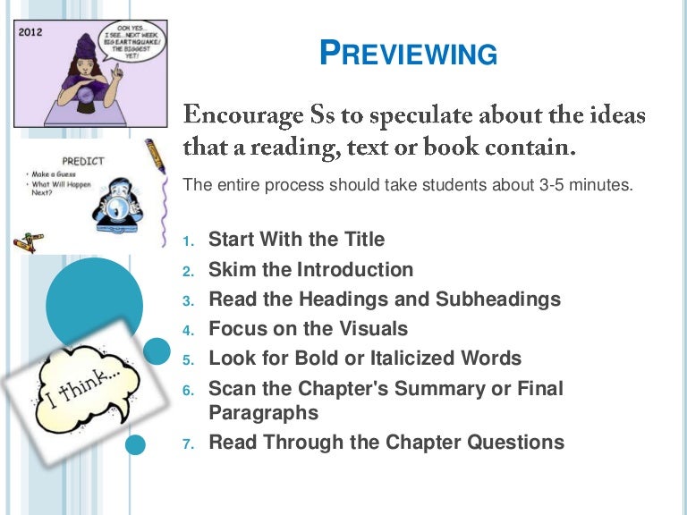 Before Reading Strategies